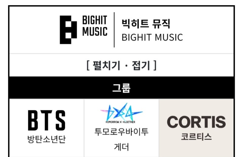 빅히트뮤직 소속팀(3대)의 공통점