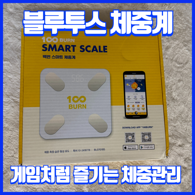 체지방 측정까지 되는 가정용 스마트체중계 추천 100burny