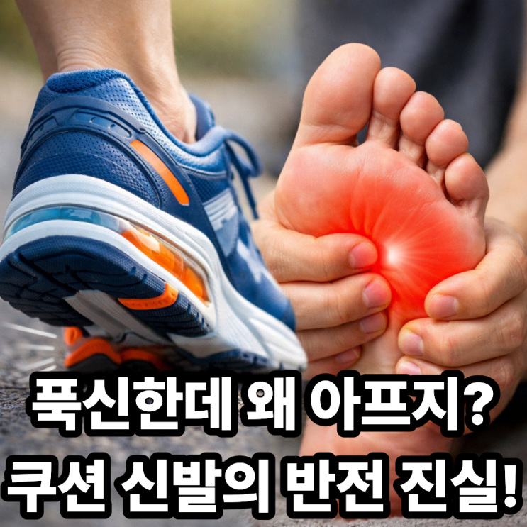  쿠션 좋은 신발이 오히려 발바닥 통증을 만드는 이유 5가지