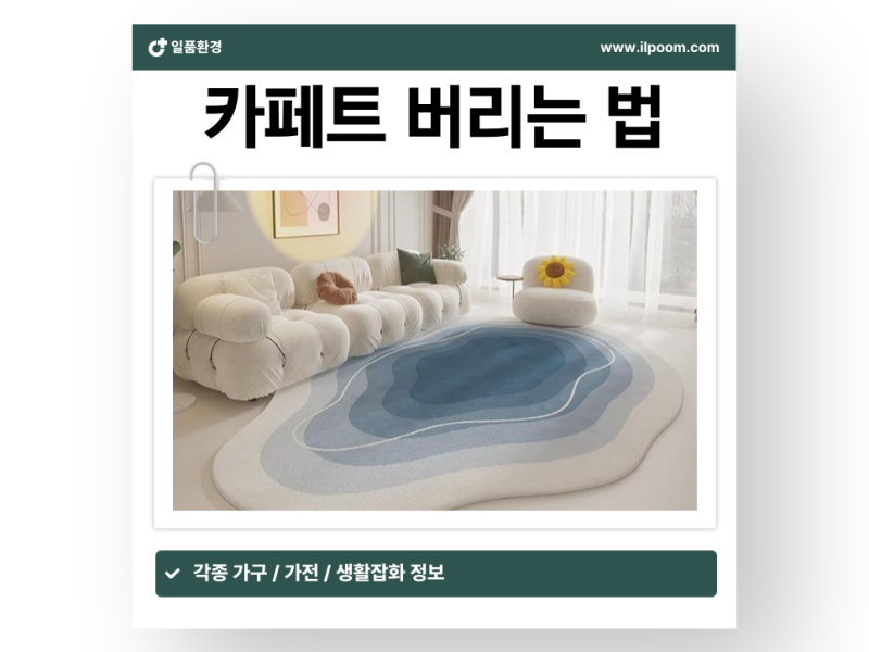 카페트 버리는법 신고 방법과 비용까지 총정리
