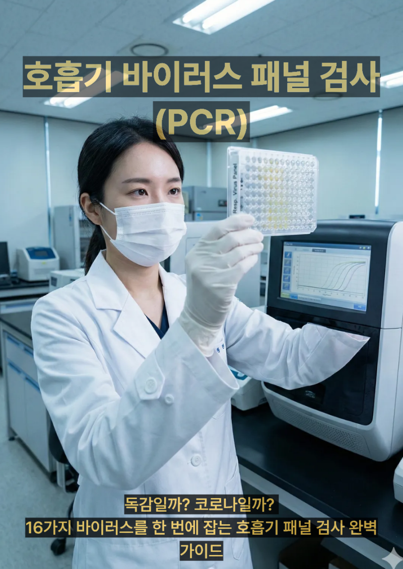 호흡기 바이러스 패널 검사(PCR) _ 독감일까? 코로나일까? 16가지 바이러스를 한 번에 잡는 호....