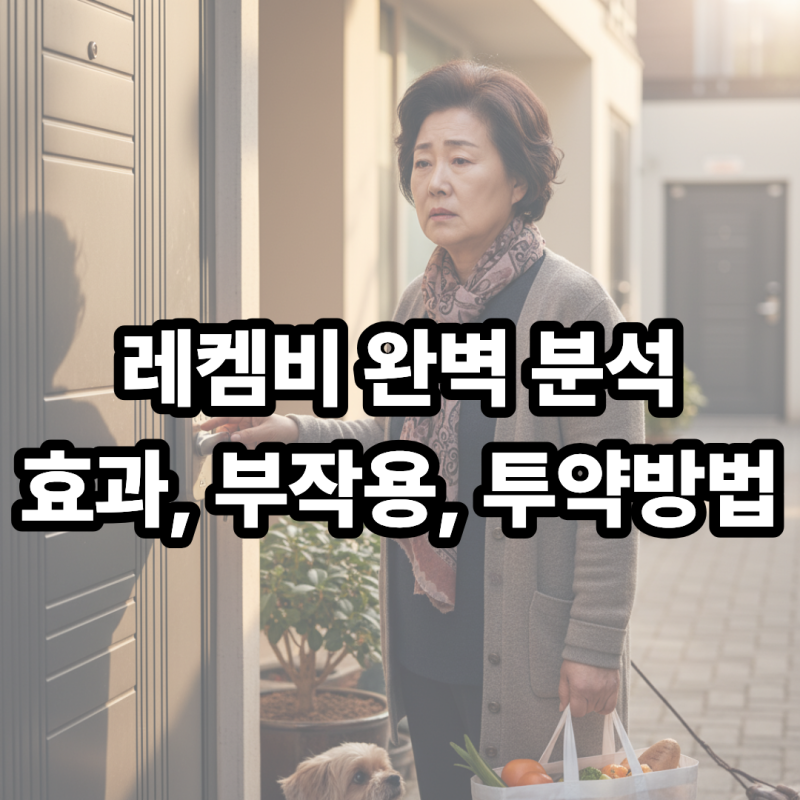 레켐비 완벽 분석: 효과, 부작용, 투약방법