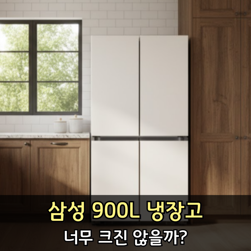 삼성 비스포크 냉장고 사이즈 4도어 900L 제품 크기는 얼마?