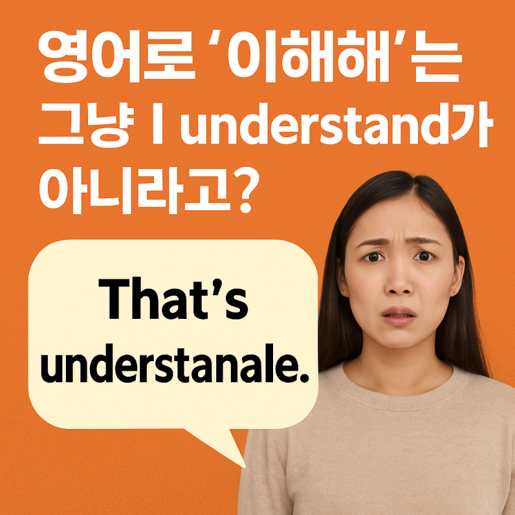  미드로 영어공부] 원어민처럼 말하는 공감 표현 "That's understandable" 을 정복해 보자