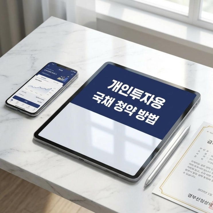  개인투자용 국채 청약 방법 나라가 망하지 않는 한 원금 보장! 20년짜리 초장기 적금의 매력