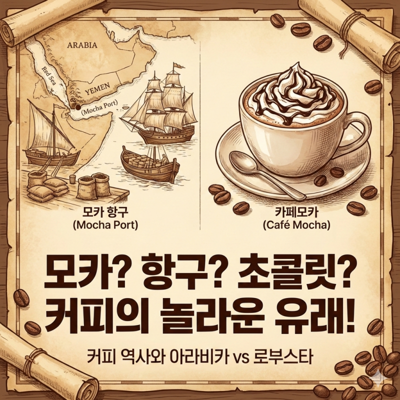 모카의 어원은 예멘 항구도시?｜커피의 기원부터 한국의 커피 사랑까지