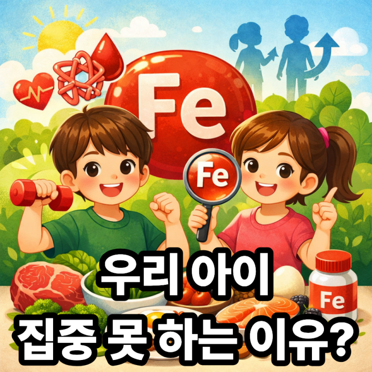  성장기 아이 철분 섭취 가이드  키·집중력 좌우하는 필수 영양소