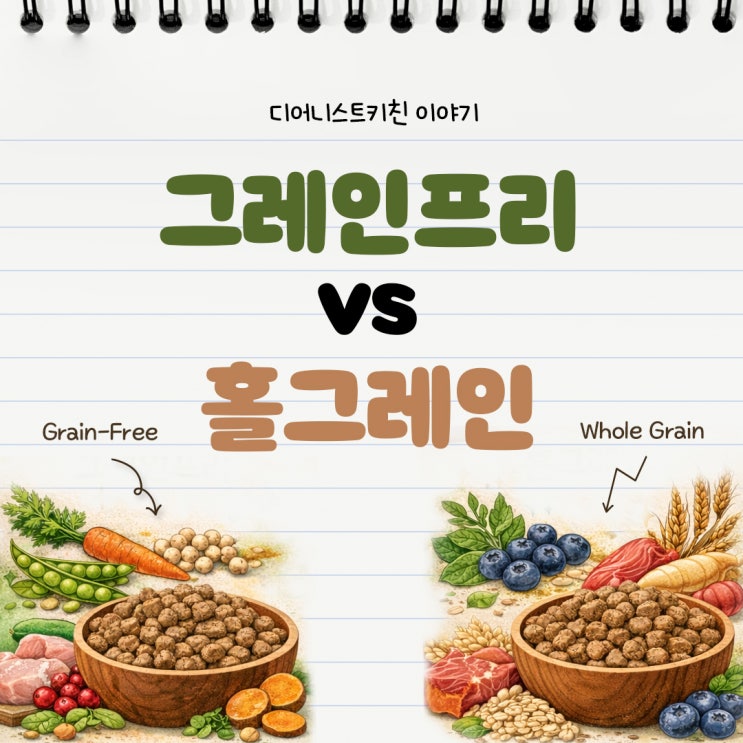  그레인프리와 홀그레인 중 강아지 다이어트 사료로 적합한 레시피는?