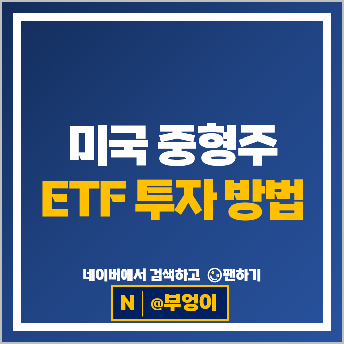 중형주 미국 ETF 투자 방법 IWR 가치주 VOE 성장주 VOT
