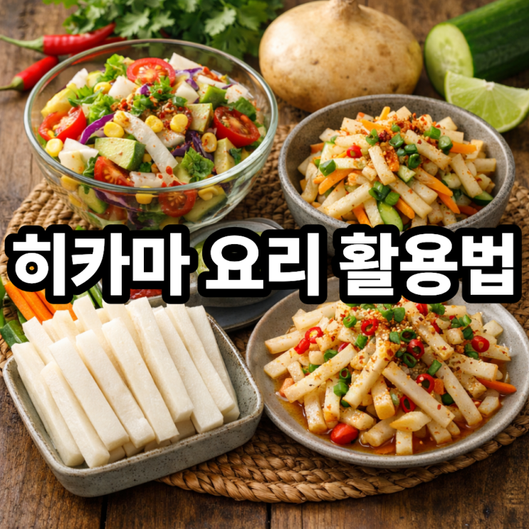  히카마 요리 레시피｜샐러드·무침·스틱으로 맛있게 먹는 법