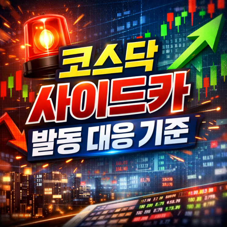  코스닥 사이드카? 발동 대응 기준