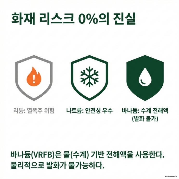  화재 확률 0%와 수명 20년: 바나듐과 나트륨이 그리는 ESS 시장의 냉정한 미래