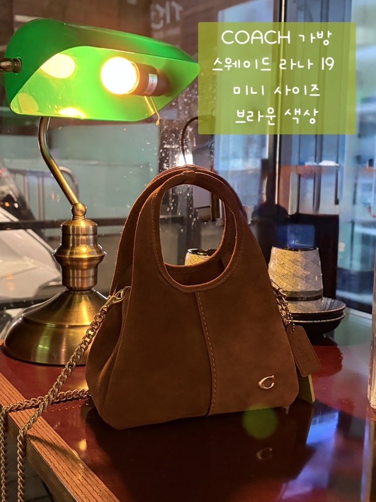  [COACH 코치] 코치 가방 | 스웨이드 라나 19 웜브라운 미니