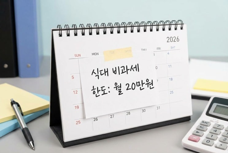  식대도 연말정산 돼요? 2026 비과세 한도 확인