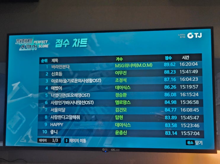  퍼펙트스코어 점수 실험 후기｜남자 노래 점수 진짜 잘 나오는 곡 TOP 순위