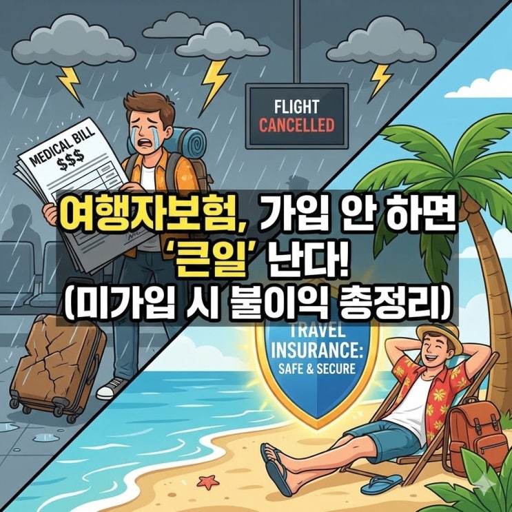  2026 해외여행자보험 가입 안 하면? 병원비 1억 폭탄 현실과 미가입 불이익 총정리