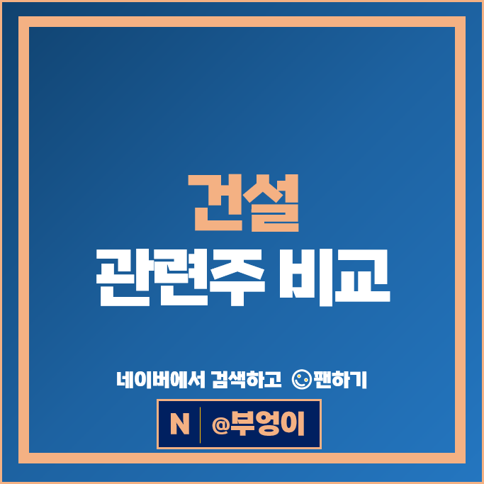 건설주 재개발 관련 주식 현대건설 대우건설 진흥기업 주가