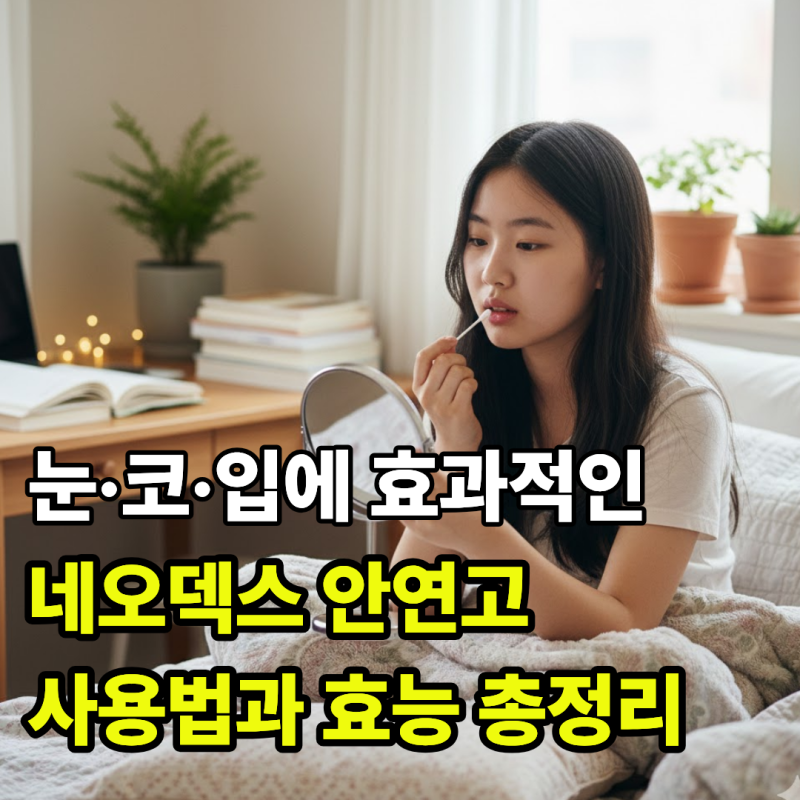 눈·코·입에 효과적인 네오덱스 안연고 사용법과 효능 총정리