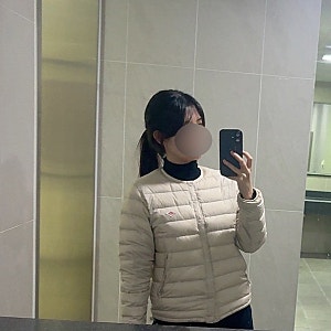 단톤 경량패딩 여성용 사이즈 추천(S 사이즈, 오이스터 화이트) 한 달 후기