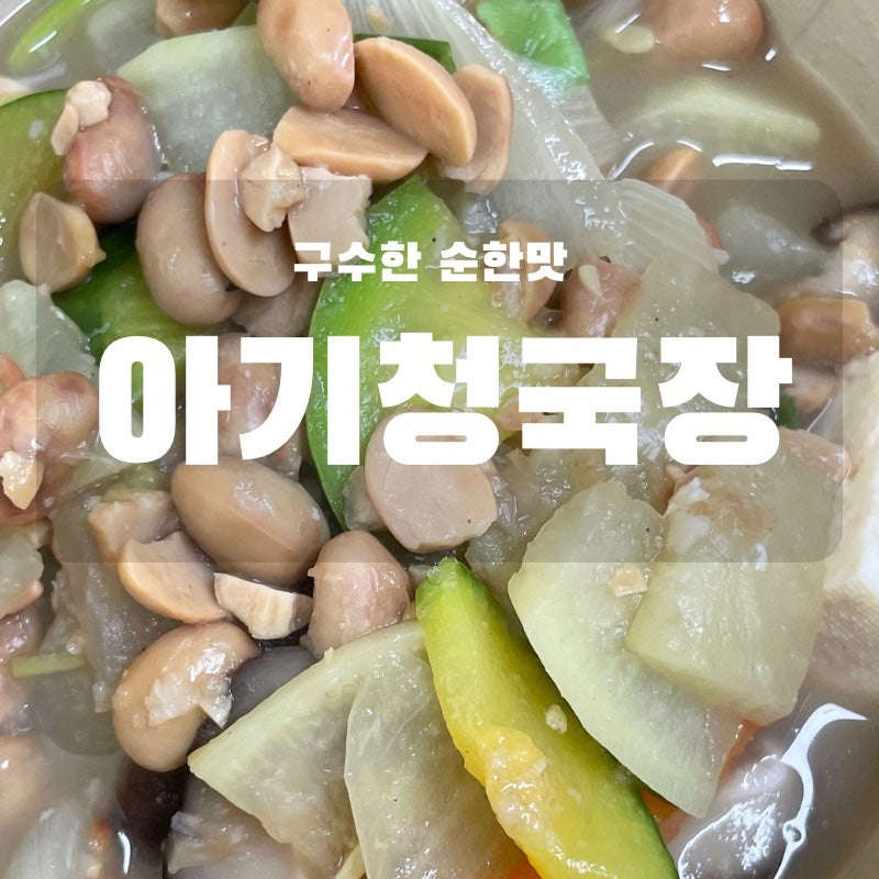 고기 없어도 깊은 맛! 변비로 고생하던 아기랑 같이 먹는 건강한 청국장 레시피