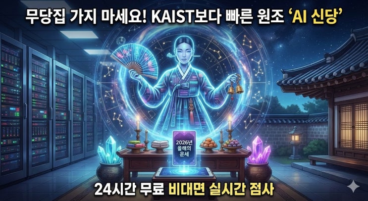  KAIST AI 신당보다 먼저 오프한 AI 신당 점집에서 2026년 신년운세 무료로 보세요