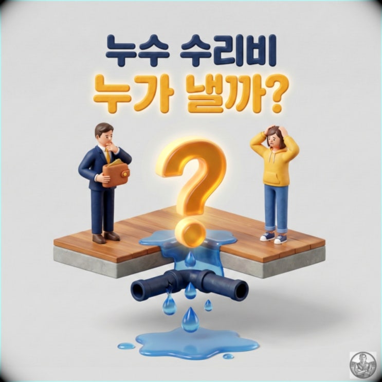  아랫집 누수 났을 때 돈 내는 사람 누구? (전세 월세 책임 기준)