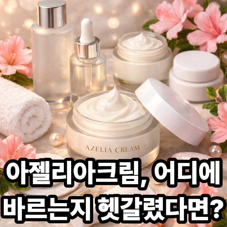  아젤리아크림 바르는 순서｜스킨케어 루틴 한눈에 정리
