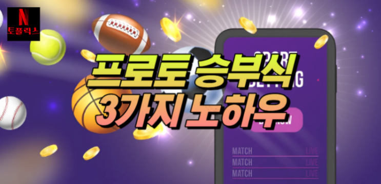  프로토 승부식, 승률을 높이는 배팅 노하우