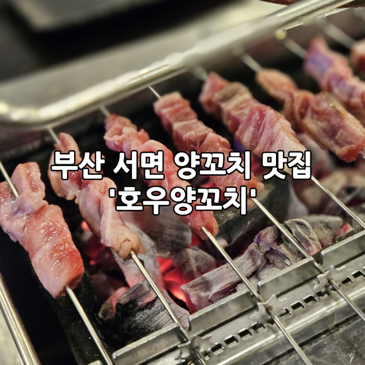  부산 서면 양꼬치 맛집 '호우양꼬치' 내돈내산 후기
