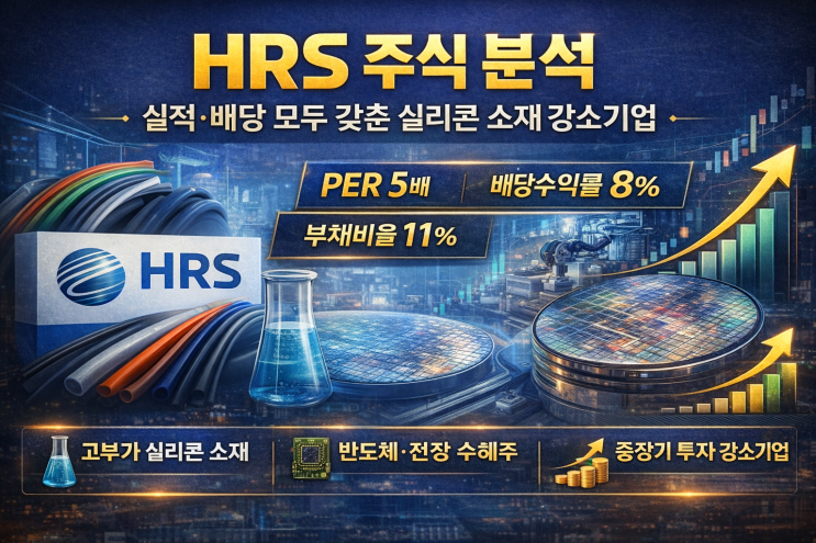  HRS 주식 분석, 실적 배당 모두 갖춘 실리콘 소재 강소기업