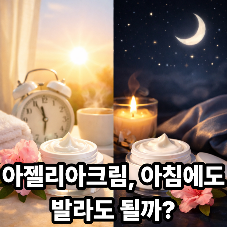  아젤리아크림 아침에 발라도 될까? 밤에만 써야 하는지 총정리