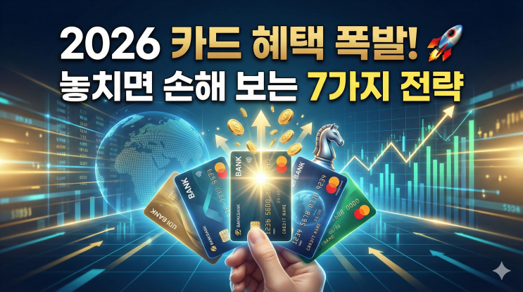  신용카드 전략적 활용법, 2026년 카드사 경쟁 심화 시대 소비 혜택을 극대화하는 7가지 전략