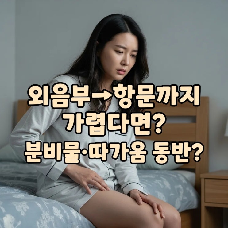  외음부 가려움 + 분비물 + 항문 주변 가려움...칸디다/질염/건조/땀띠 구분법 & 케어 루틴