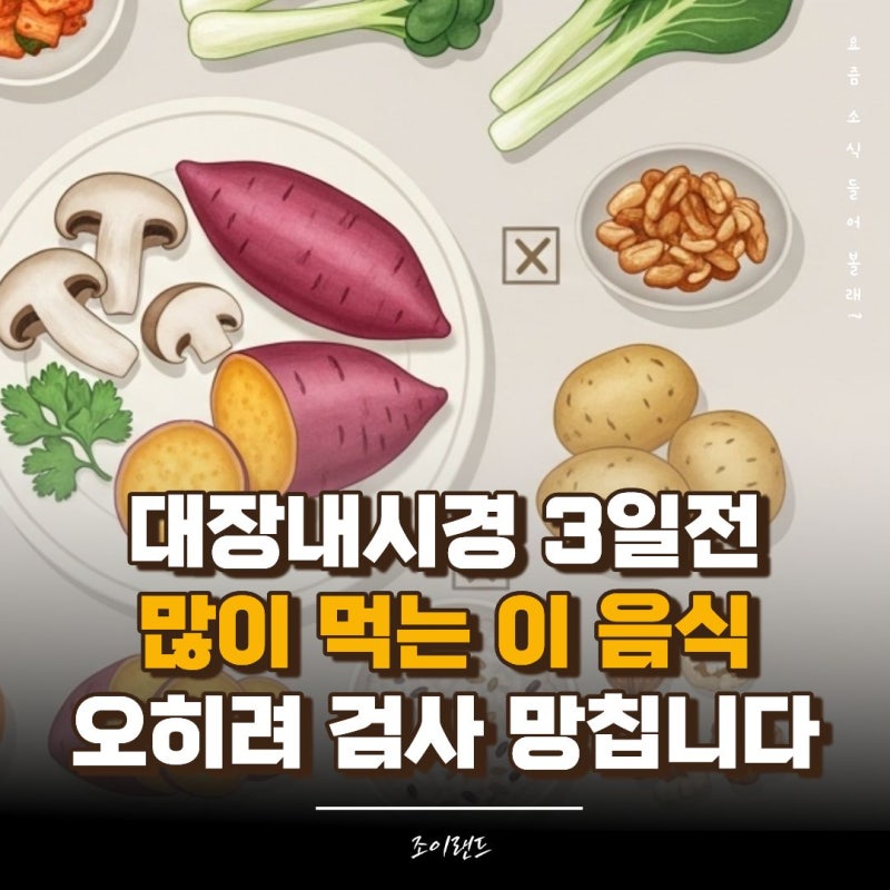 대장내시경 3일 전 음식, 먹어도 되는 것과 안 되는 것 정리