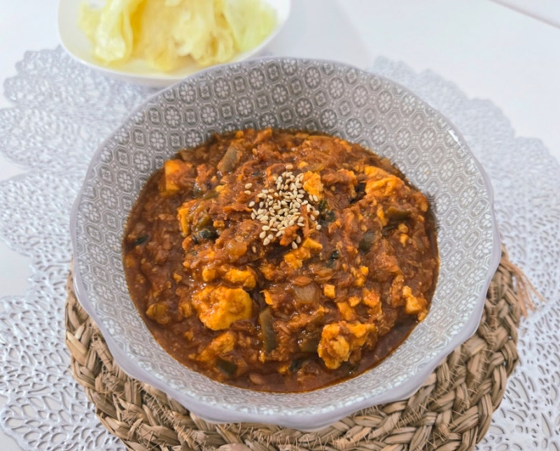 참치 두부 강된장 만들기 레시피 참치캔 간단 요리