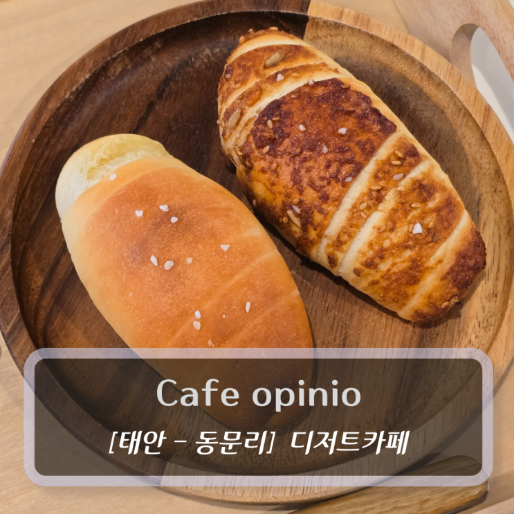  태안카페 :: Cafe opinio - 버터크림라떼 소금빵 후기