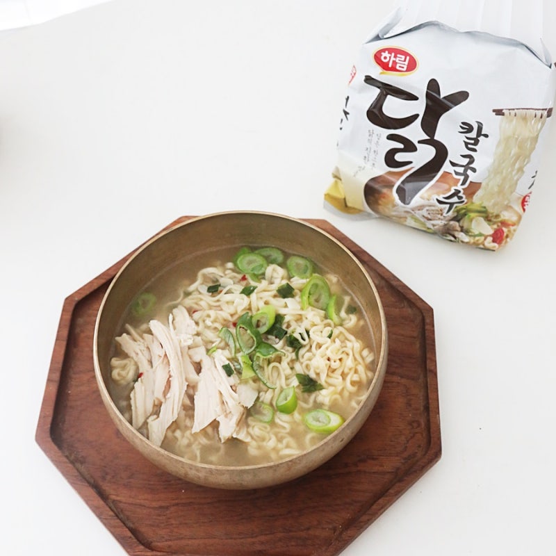 신상라면 하림닭칼국수 라면 닭칼국수 레시피