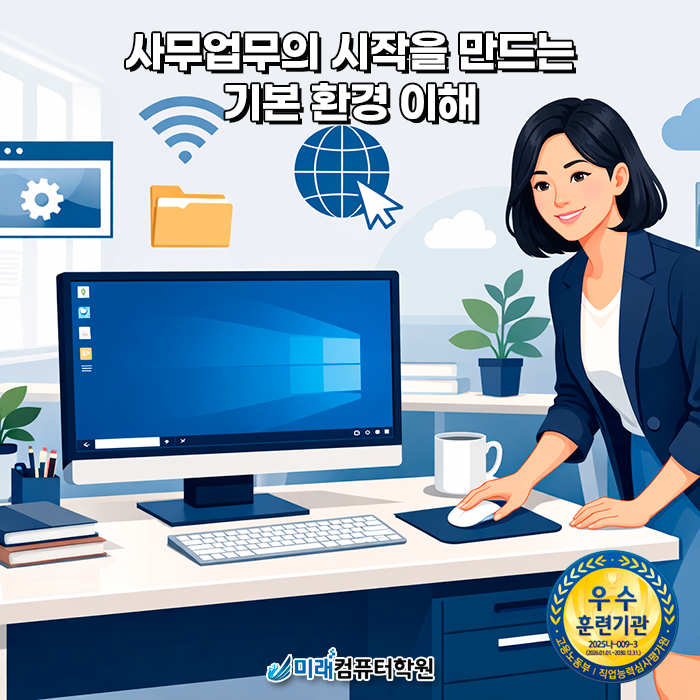  컴퓨터 처음이라도 취업까지? 부산 사무자동화 실무학원 한글·엑셀·파워포인트·포토샵 한 번에 배우기