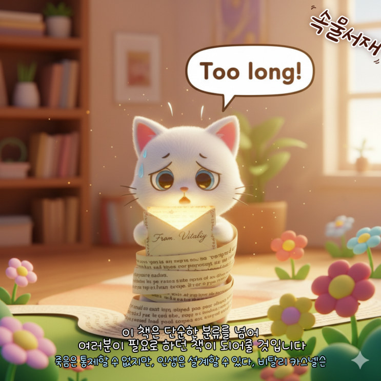  당신을 향한 따뜻한 편지 한 통(많이 두꺼움!) : 죽음은 통제할 수 없지만, 인생은 설계할 수 있다 (비탈리 카스넬슨)