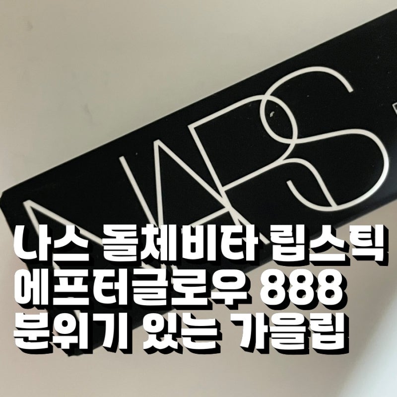 나스 돌체비타 립스틱 에프터글로우 888 분위기 있는 가을립 구매