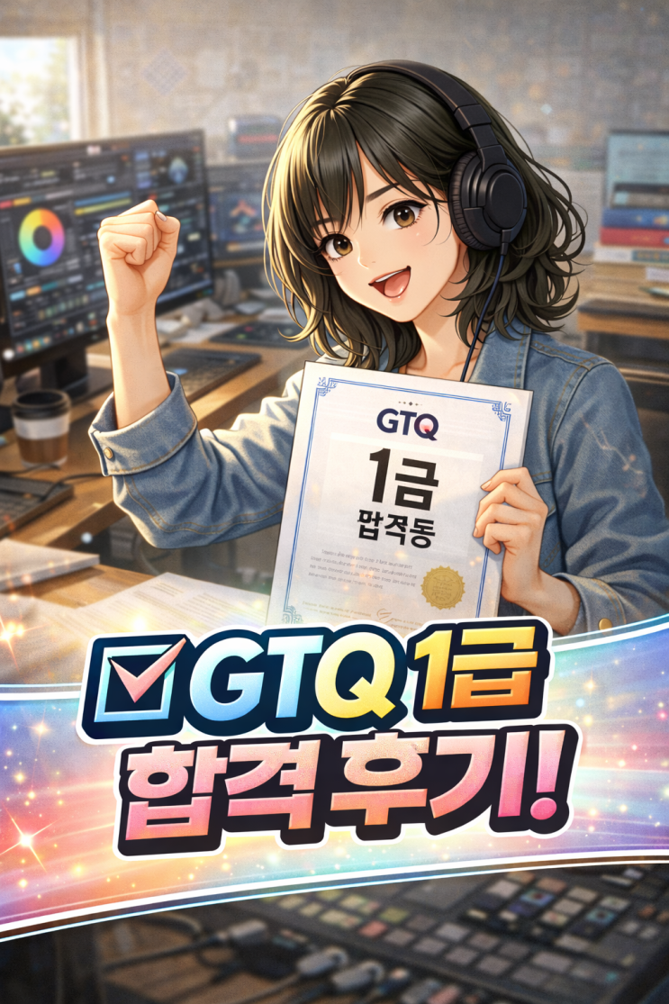  GTQ1급 합격 후기｜독학으로 헤매다 방향을 바꾸게 된 이유