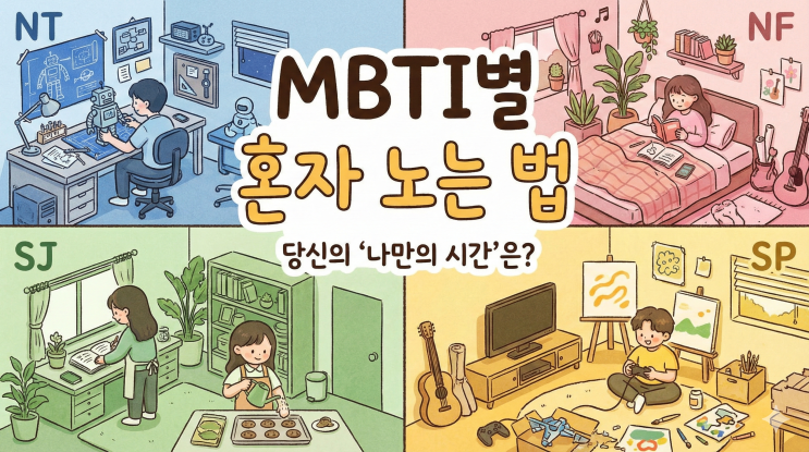  MBTI별 혼자 있을 때 하는 행동, 당신의 '나만의 시간'은 어떤 모습인가요?
