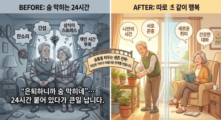  "은퇴하니까 숨 막히네"... 24시간 붙어 있다가 큰일 납니다
