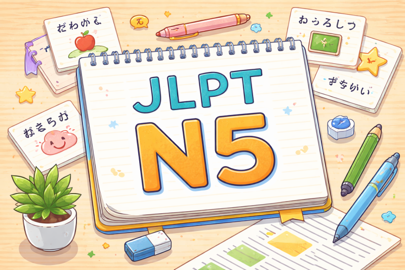 [무료 PDF] JLPT N5 문제2 기출 어휘 정리 (1990~1999)｜표기 문제 대비