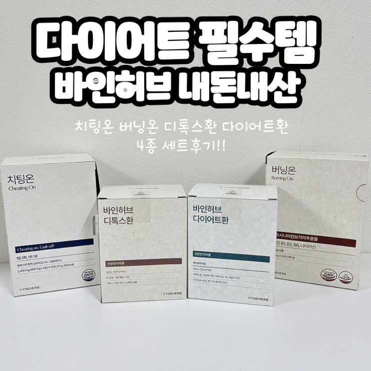  바인허브 내돈내산｜치팅온·버닝온·다이어트환·디톡스환 솔직 후기