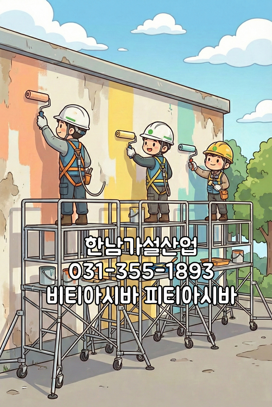  [안전가이드] 페인트 현장 필수! 비티아시바(이동식 틀비계) 안전 사용법 3가지