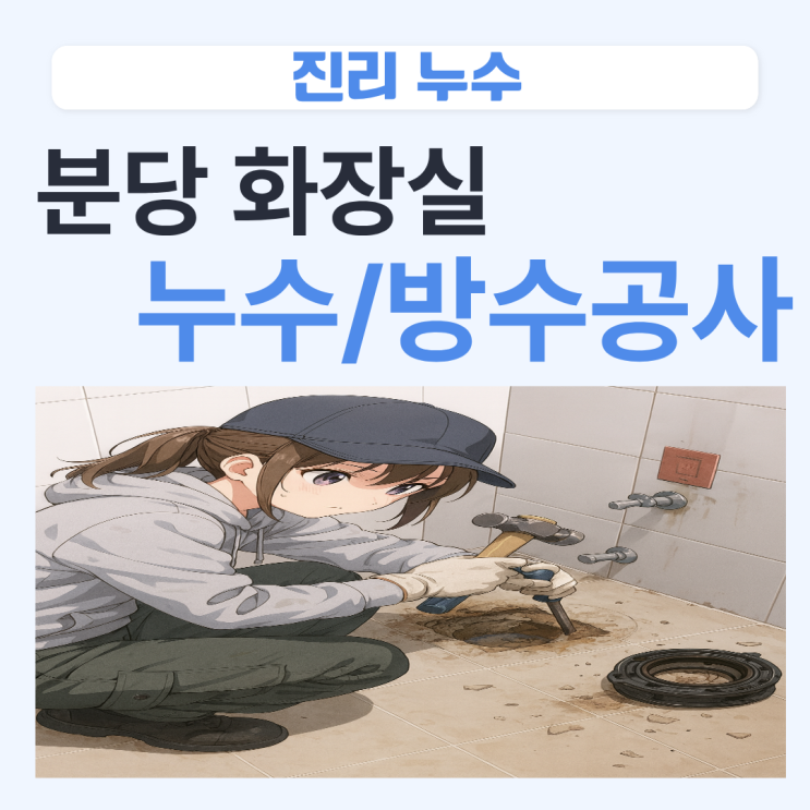 성남 화장실 누수 분당구 아파트 바닥 유가 변기 방수공사 업체 추천