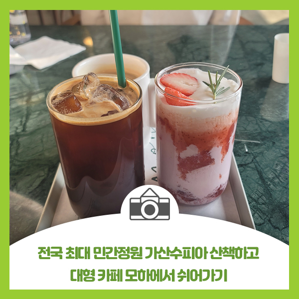  전국 최대 민간정원 가산수피아 산책하고 대형 카페 모하에서 쉬어가기