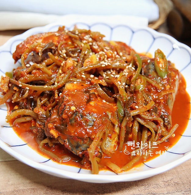 푹 익은 고구마순김치로 밥도둑 고등어 김치찜, 고등어조림 양념