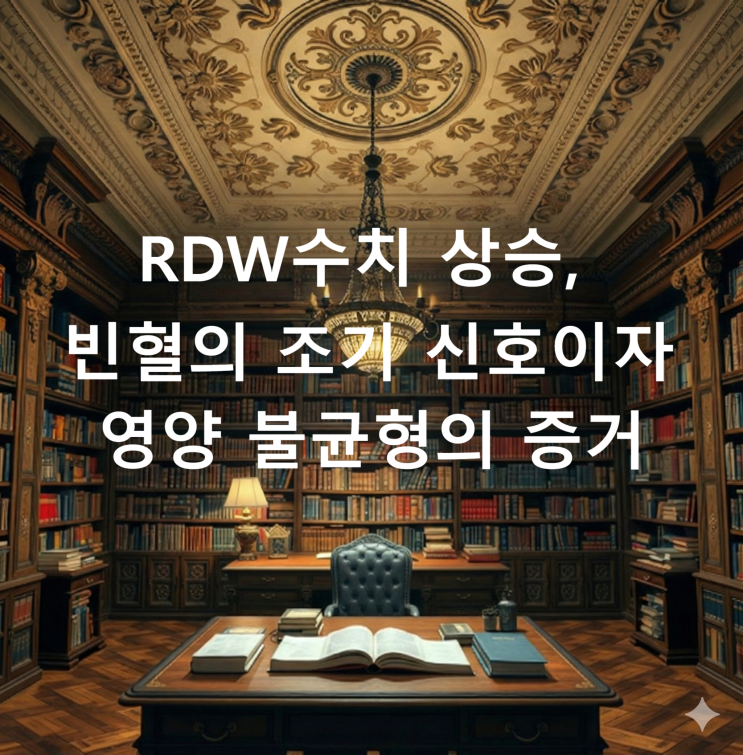  RDW수치 상승, 빈혈의 조기 신호이자 영양 불균형의 증거